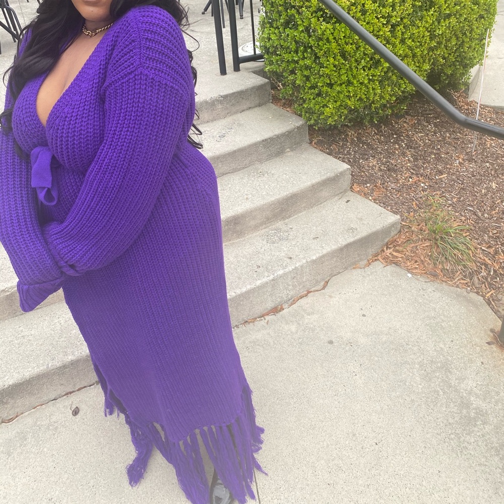 Hanifa MIYA MAXI CARDIGAN